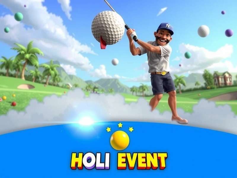 Colorful Holi Celebration in Golf Clash Golf Clash Holi Event